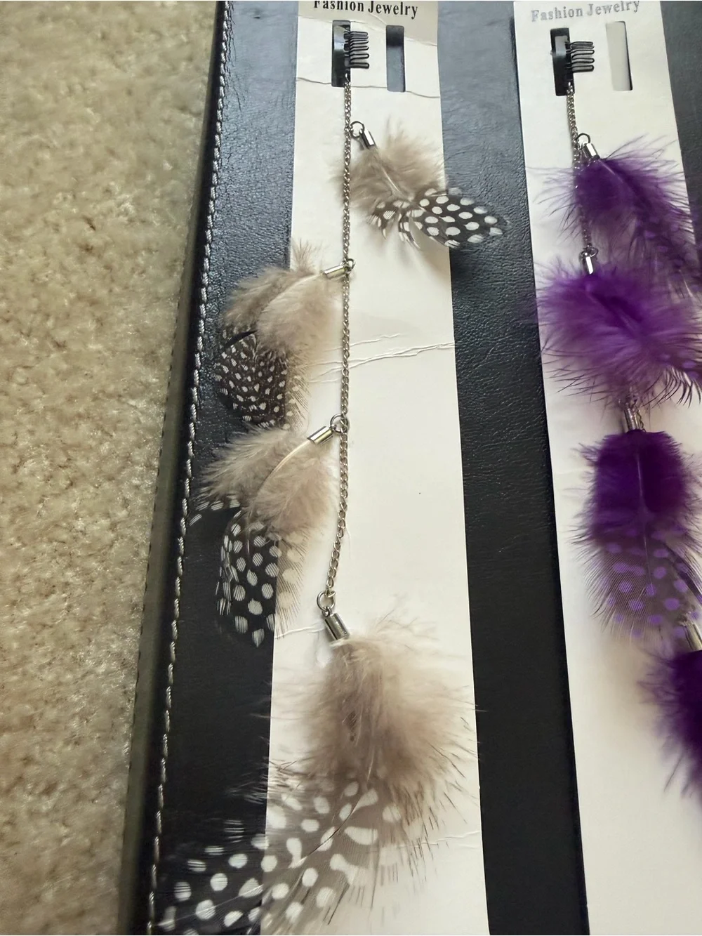 Boho Feather Hair Clip Extensions |